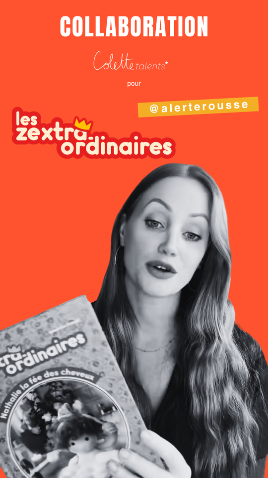 Collaboration — @Alerterousse avec les Zextra-ordianires autour du livre Nathalie la fee des cheveux le premier livre de