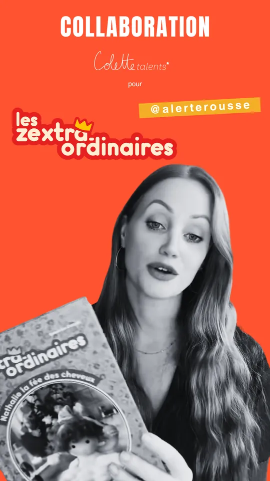 Collaboration, @Alerterousse avec les Zextra-ordianires autour du livre Nathalie la fee des cheveux le premier livre de