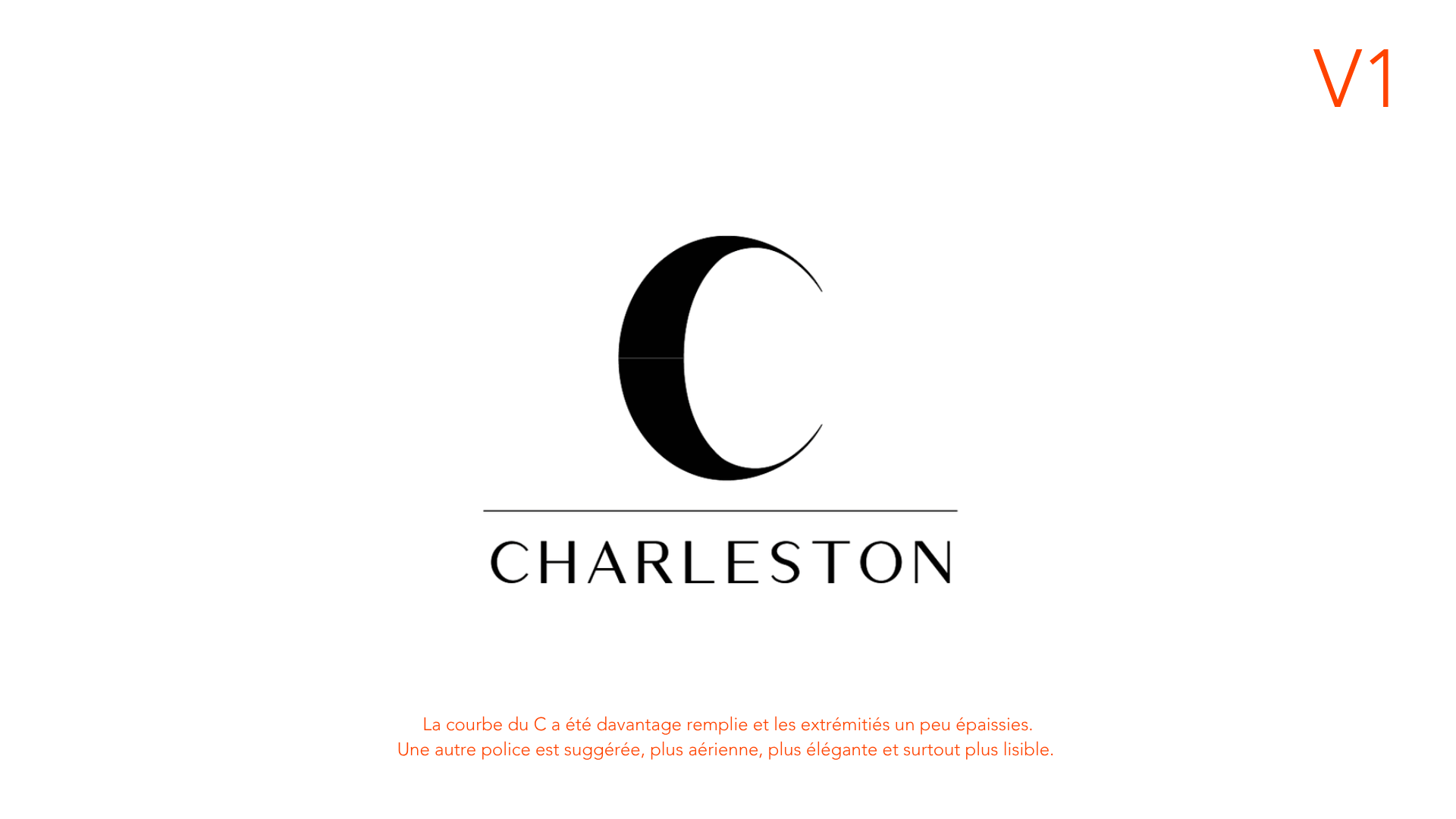 Piste de logo des 10 ans Charleston — version 1