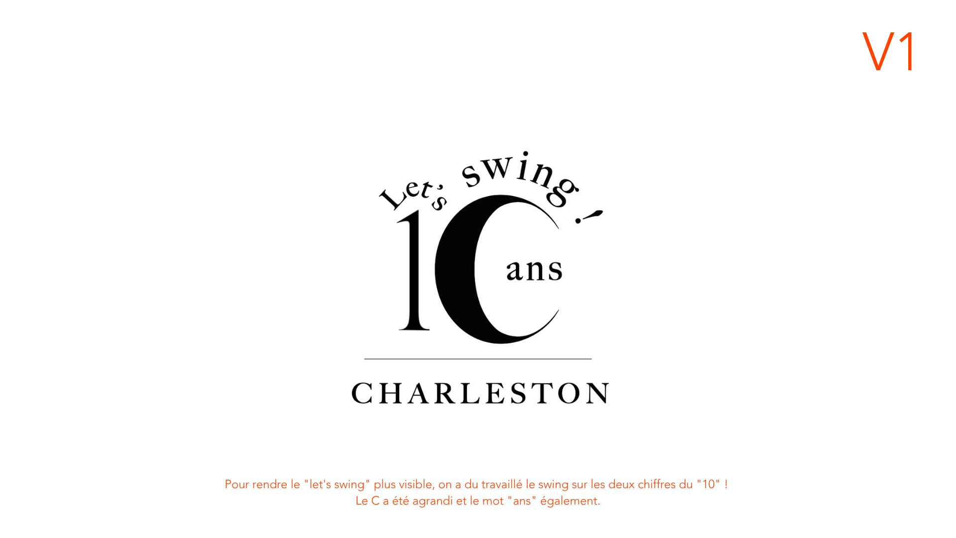 Piste de logo anniversaire 10 ans let’s swing — version 1