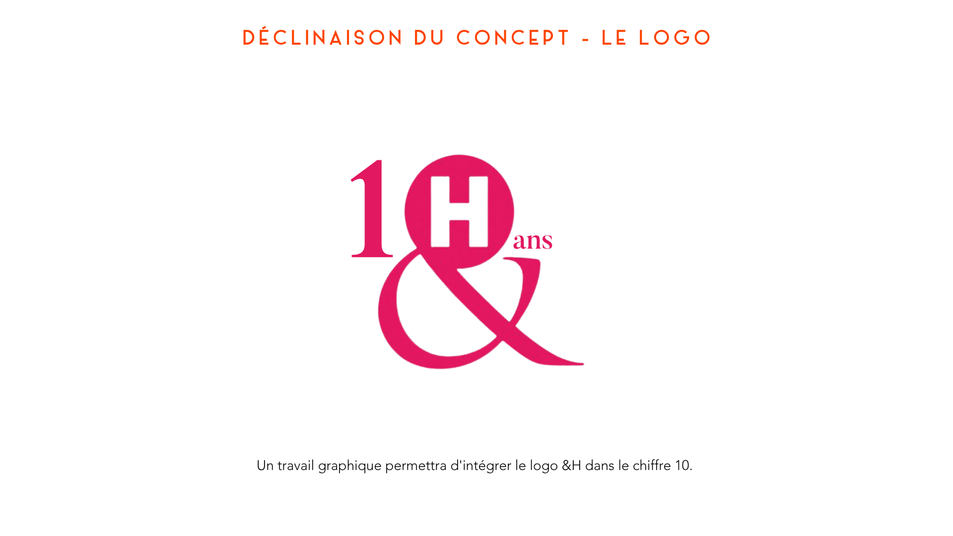 Le logo des 10 ans de la collection &H