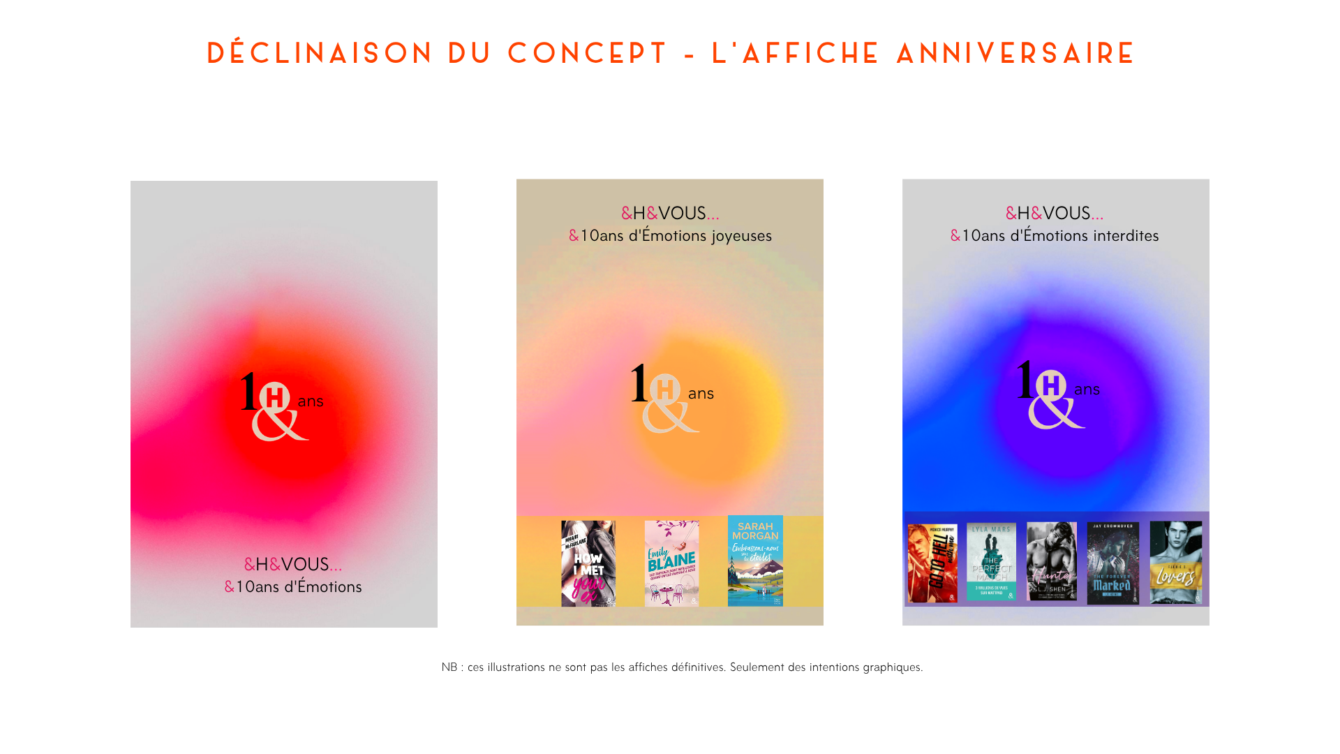 Les déclinaisons de l&rsquo;affiche anniversaire avec les couvertures