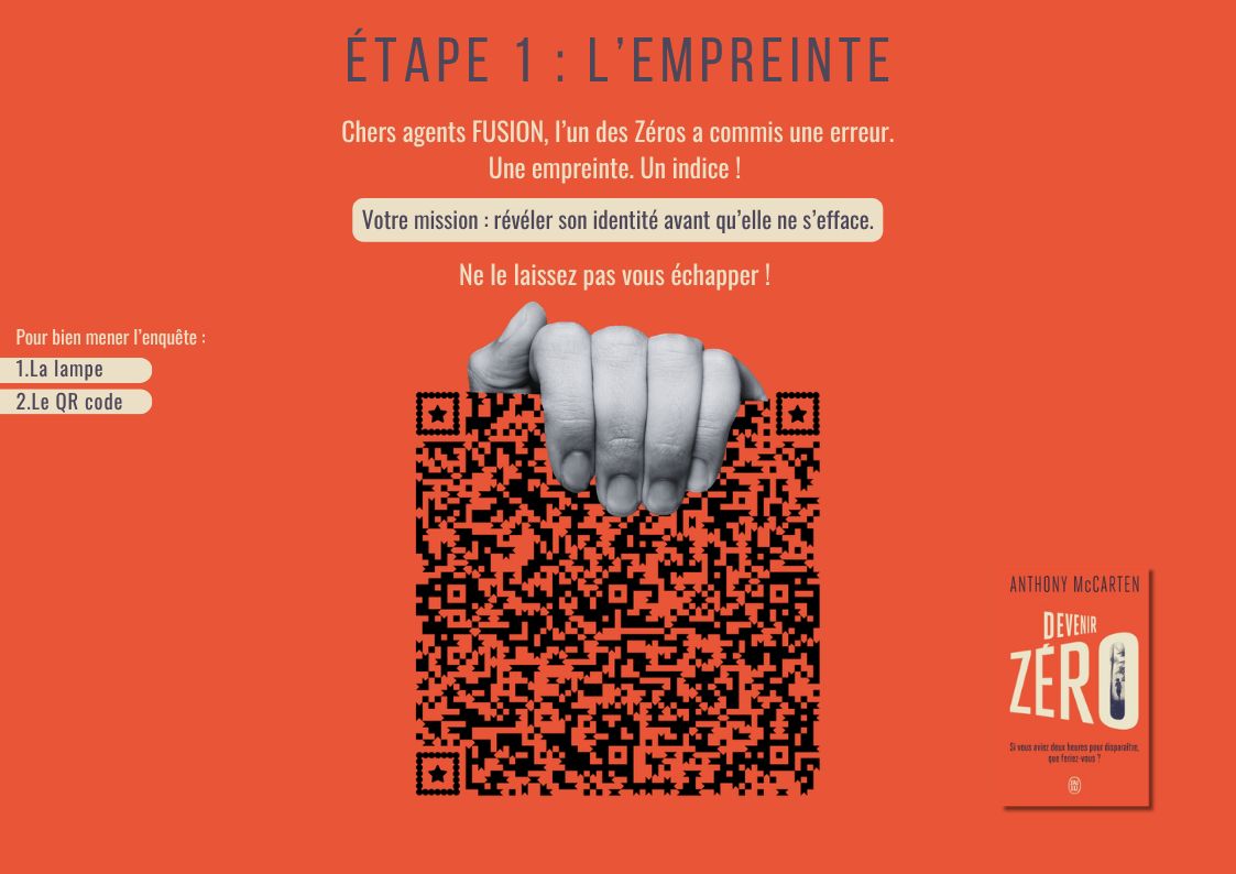 Énigme étape 1 — l’empreinte