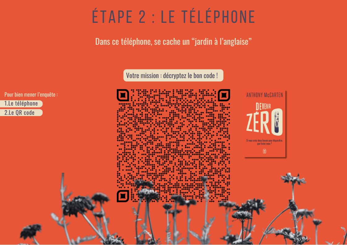 Énigme étape 2 — le téléphone