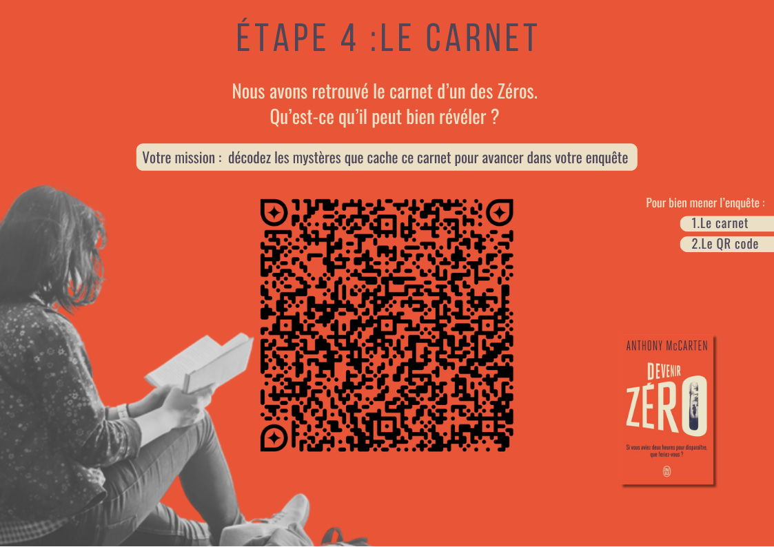 Énigme étape 4 — le carnet