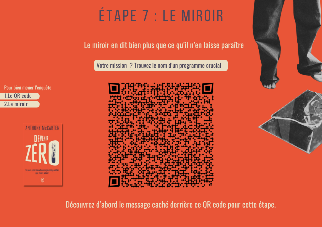 Énigme étape 7 — le miroir