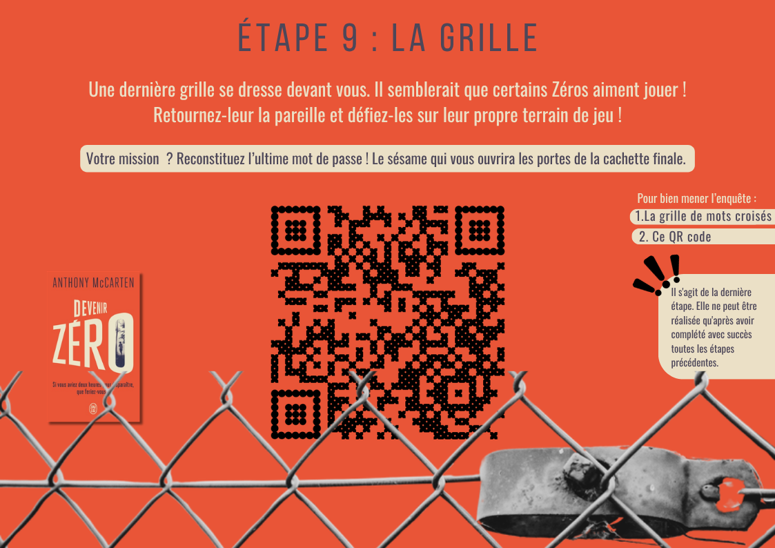 Énigme étape 9 — la grille
