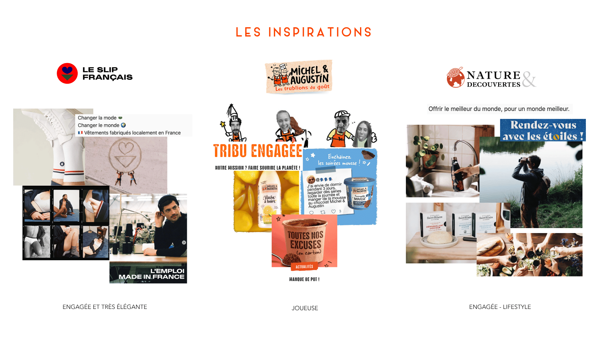 Extrait de l’audit — les inspirations