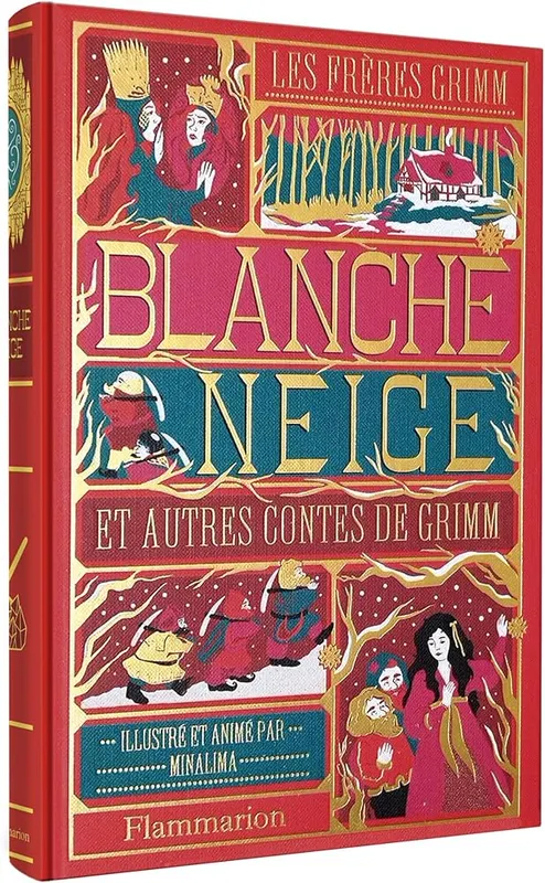 Blanche-Neige et autres contes de Grimm, illustré et animé par MinaLima — Flammarion
