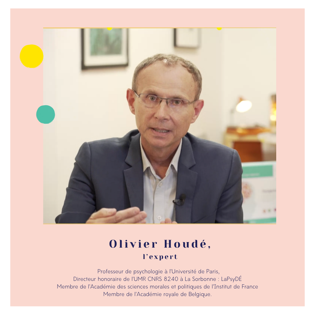 Visuel réseaux sociaux Voix d’école — Olivier Houdé, invité de la saison 2